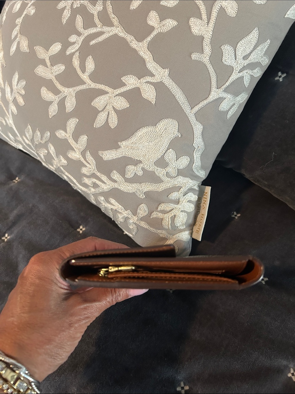 Louis Vuitton Monogram Canvas Brown and Gold Snap Wallet - Picture 3 of 10